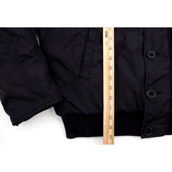 Vtg 90s LL Cool J Bomber Jacket Mens Large Black Quilt Lined Nylon Heavyweight - Picture 13 of 15